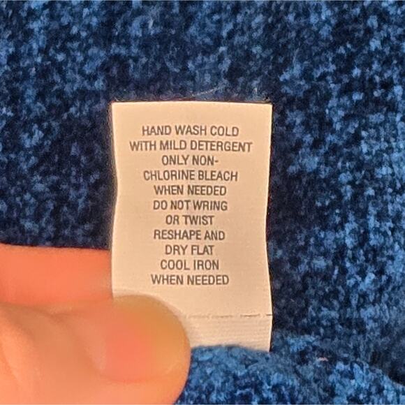 Royal Blue Scarf with Fringe - 100% Rayon - Picture 5 of 8